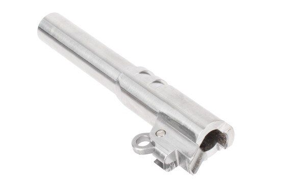 Nighthawk Custom 1911 drop in barrel is machined from stainless steel